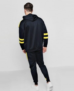 Chándal Unisex con Capucha, Negro con Cuadros Amarillos, Manga Larga, Deportivo, Casual, Ropa Deportiva de Maternidad, Transpirable, 100% Algodón, Ropa de Invierno - Product Image 6