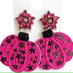 Joyería de moda al por mayor, pendientes de borlas con bordados artesanales para mujer, pendientes hechos a mano - Product Image 6