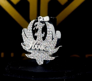 Colgante Personalizado con Nombre, Incrustaciones de Moissanita, Bañado en Rodio, Estilo Hip Hop, Certificado GIA, Tono Plata, Regalo de Joyería - Product Image 4