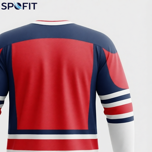Jersey de Hockey sobre Hielo Personalizado, Sublimado con Impresión por Transferencia de Calor, Servicio OEM, Jersey de Hockey sobre Hielo para Clubes, Jersey de Hockey sobre Hielo Ligero - Product Image 6