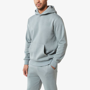 ชุดเซ็ตสตรีทแวร์ unisex สำหรับผู้ชาย กางเกงจ็อกเกอร์ ชุดวอร์ม เสื้อฮู้ดดี้โอเวอร์ไซส์ ผ้าฝ้าย 100% รับสกรีนลายตามสั่ง ชุดออกกำลังกาย - Product Image 4