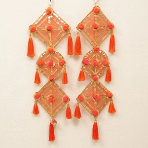 Adornos de Pared de Plástico con Borlas de Forma Rectangular Coloridas, Decoración Boho Tradicional de Lujo para Bodas, Fiestas, Festivales, Hogar, Pooja - Product Image 2