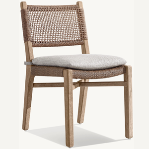 Meubles d'extérieur en promotion, style moderne et épuré, chaise sans accoudoirs durable et de bonne qualité pour une personne. - Product Image 3