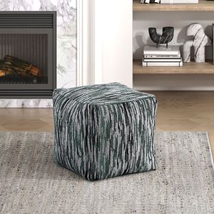 Pouf Ottomano Moderno Multicolore in Tessuto, Sedia a Sacco Antiscivolo da Pavimento, 1 Pezzo - Product Image 1
