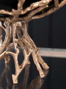 Premium Decorative Gold Designer leaf stand Serving Tableware Metal Hammered Branch Stand Serving Bowl for centrepiece decor - Product Image 6