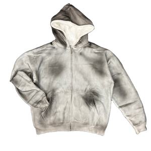 Streetwear Custom Logo Men Blank Heavy Weight Fleece Heavyweight Zipup <b>Full</b> <b>Zip</b> <b>up</b> <b>Hoodie</b> 2025 Wholesale - Product Image 1