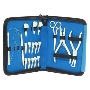 Pince à extensions capillaires, outil de coiffure pour retirer les micro-anneaux et les perles, ouvre-perles - Product Image 3