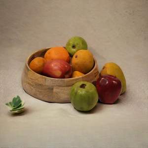 Bol de service en bois pour salade, pâtes, nouilles, collations, légumes et riz, pour la maison, la cuisine ou le bureau, en bois de mangue - Product Image 2