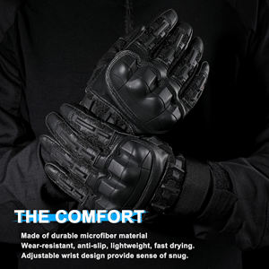 Guantes de Motociclismo de Cuero de Alta Calidad al por Mayor, con Pantalla Táctil, Refuerzo en la Palma y Protección Completa para las Manos - Product Image 5