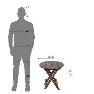 Table d'appoint réglable, tabouret pliant, table basse multifonction, siège compact portable pour salon, chambre à coucher, bureau - Product Image 5
