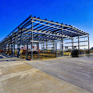 <span class=keywords><strong>Bâtiment</strong></span> d'entrepôt <span class=keywords><strong>industriel</strong></span> préfabriqué en structure métallique <span class=keywords><strong>moderne</strong></span> à assemblage rapide pour la logistique et le stockage de grande capacité - Product Image 1
