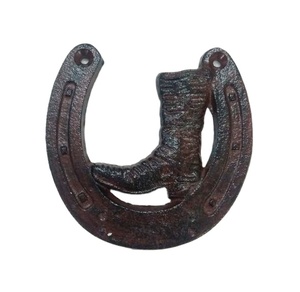 ที่เคาะประตูสไตล์รองเท้าม้าคาวบอยติดตั้งง่ายที่เคาะประตูโลหะสินค้าขี่ม้า - Product Image 1