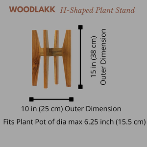 Premium H Shaped Solid Teak Wood <b>Plant</b> Stand Modern Display Rack for Indoor <b>Plants</b> and Home Decoration - Product Image 5