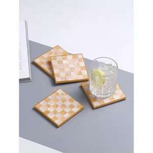 ผู้ผลิตอินเดียของที่รองแก้วทำจากเรซินอีพ็อกซี่ลายไม้วอลนัทสำหรับกาแฟ ชา และเครื่องดื่ม มีจำหน่ายในปริมาณมาก - Product Image 3