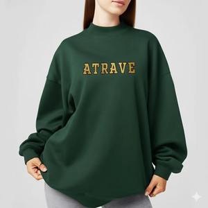 Womens <b>Mock</b> <b>Neck</b> Graphic Sweatshirt Oversized Long Sleeve Casual Pullover Relaxed Fit Streetwear Fashion <b>Top</b> - Product Image 2