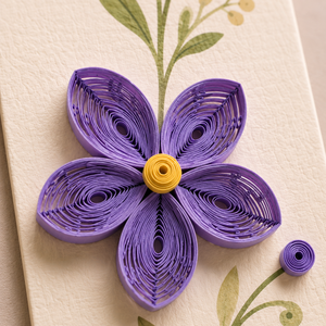 Marcapáginas Floral al por Mayor, Tarjeta de Quilling, Marcapáginas 3D Personalizado, Fabricante OEM/ODM, Producto de Papelería, Arte en Papel Hecho a Mano - Product Image 2