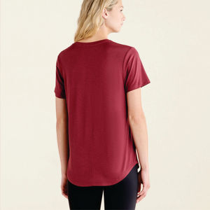 Camiseta de Mujer de Alta Calidad, Último Diseño, Impresión de Logotipo Personalizado, Camiseta de Algodón para Mujer con Logotipo Personalizado - Product Image 2