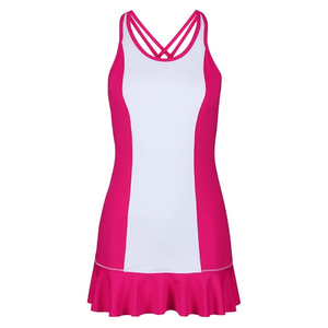 Custom Adult Women's Tennis Dress Sleeveless Moisture Wicking Breathable 100% Polyester Digital Print Seamless Fusing <b>Athletic</b> - Product Image 2