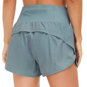 Wholesale Custom Ladies Shorts Fitness Short Polyester Cotton Customizable Logo <b>Sticker</b> Color Pattern Design Women's Shorts - Product Image 4