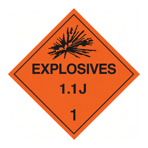 Señal de Advertencia de Seguridad para Interiores/Exteriores de Alta Visibilidad Brady Explosives 11J 1, PVC Reflectante - Product Image 3