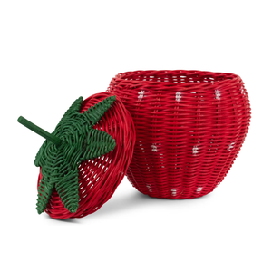 Super Toy <b>Storage</b> Basket Strawberry Shape Rattan <b>Kids</b> Room Furniture Practical Organizer Stylish Fruit <b>Storage</b> <b>Boxes</b> Wholesale - Product Image 1