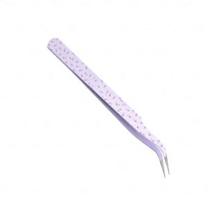 Pince à épiler pour cils à motif cœur rose, en acier inoxydable, pointe de précision - Product Image 6