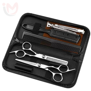 Kit de ciseaux de coiffure professionnels en acier inoxydable, outils de coupe pour salon de coiffure - Product Image 1