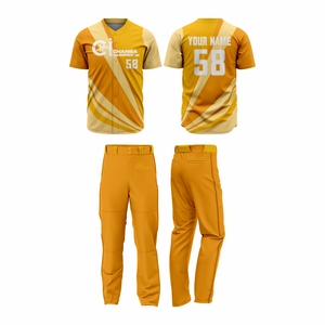 Uniforme de baseball unisexe pour adultes à manches courtes en polyester respirant et à séchage rapide pour l'entraînement et les matchs - Product Image 5