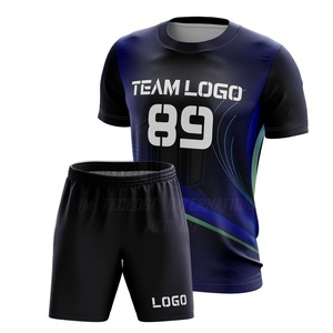 Ensemble uniforme de tennis personnalisé pour hommes, vente en gros, maillot et short de badminton imprimés par sublimation, tenue de sport à séchage rapide, OEM - Product Image 1
