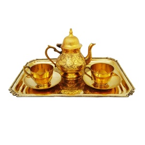 Juego de Tetera y Tazas para Café y Té Turco, Ecológico, Moderno y de Primera Calidad, con Bandeja, Marca White Royals, Color Personalizado - Product Image 1