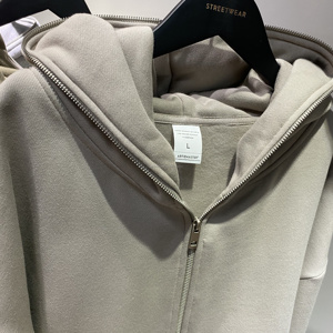 Sudaderas con capucha con cremallera de cara completa Negra con estampado de soplo personalizado para hombres Sudadera con capucha con cremallera completa para hombres Assassins - Product Image 5