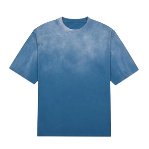 เสื้อยืดโอเวอร์ไซส์ผู้ชายลายซันเฟด ย้อมสีแบบแอซิดวอช ผ้าฝ้าย 100% พิมพ์ลายกราฟิกตามสั่ง สไตล์วินเทจ ทรงไหล่ตก ผลิตในปากีสถาน ลดราคาพิเศษ - Product Image 3