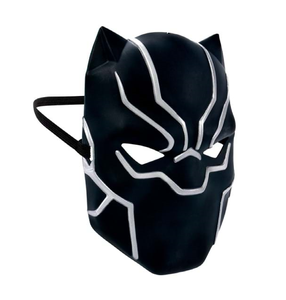 Trendy Costume Cosplay Made In Vietnam Wholesale Available Halloween Child PVC <b>Black</b> Panther Superhero Character Mask Carton - Product Image 1