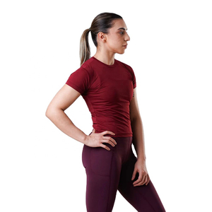 Camiseta Deportiva de Compresión para Mujer, Verano 2026, Secado Rápido, para Yoga y Gimnasio, con Estampado Moderno, Venta al Por Mayor para Cualquier Condición - Product Image 4