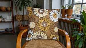 Housse de coussin de luxe brodée de perles, faite à la main, avec fermeture éclair, motif floral personnalisable pour canapé, lit, fauteuil, décoration intérieure - Product Image 2