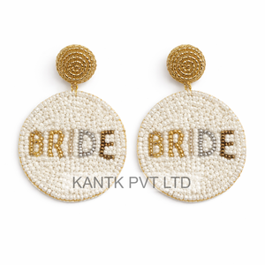 Pendientes de Novia con Cuentas Estilo Boho, Coloridos, de Cuentas de Semillas, Regalo de Boda, Joyería - Product Image 5