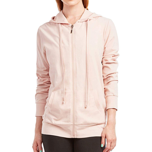<b>Top</b> Quality Women <b>Zipper</b> Hoodies 100% Cotton Hoodies Unisex Custom Logo Long Sleeve Women Hoodies Wholesale Rate OEM - Product Image 3