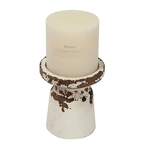 Aqdus Saleem PN-2414 Portavelas de Madera Blanca Envejecida, Hecho a Mano, Forma Cuadrada, Estilo Shabby Chic, Decoración para el Hogar, Venta al por Mayor - Product Image 5