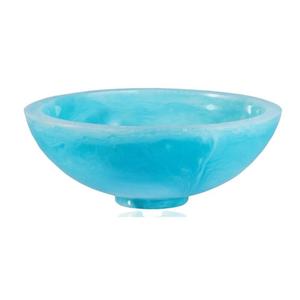 Bol en résine blanc et noir fait main avec texture en résine et motif tourbillon aquatique, idéal pour salades et fruits, parfait pour la maison, l'hôtel et les buffets. - Product Image 1