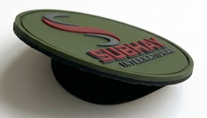 SUBHAY INTERNATIONAL Rectangle Rubber <b>Patch</b> 3D Embossed <b>Sew</b>-<b>On</b> Logo - Product Image 3