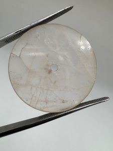 หน้าปัดนาฬิกาควอตซ์สีขาวธรรมชาติ ขนาด 24.5 มม. หนา 0.7 มม. ขัดเงา - Product Image 6