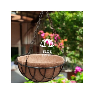 Pot en fibre de coco de qualité supérieure BLUE LOTUS – Contenant durable pour semis, protection des racines, suspendu, intérieur - Product Image 1