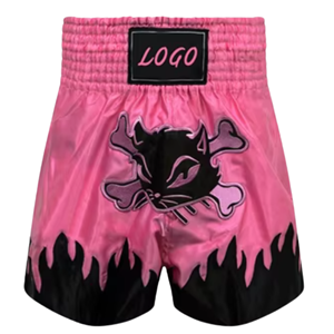 ชุดกีฬาโพลีเอสเตอร์ออกแบบได้ตามต้องการกางเกงขาสั้นสำหรับมวยไทย MMA แบบคิกบ็อกซิ่ง - Product Image 1
