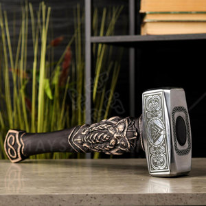 Maysara Impex Unique Handmade Viking Thor <b>Hammer</b> High Carbon Steel Hickory Engraved Wood Shaft Roofing Nail <b>Hammer</b> DIY OEM - Product Image 5