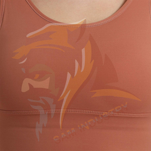 Conjuntos de Yoga Transpirables de Secado Rápido, de Alta Calidad, Personalizables con Logotipo Frontal, 100% Algodón, Conjunto de Yoga de 2 Piezas para Mujer - Product Image 4