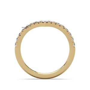 Anillo de Boda con Diamante Cultivado en Laboratorio, Corte Redondo en Forma de V, Oro de 10K, 14K, 18K, Plata de Ley 925, 935, Joyería Fina - Product Image 4