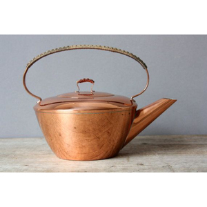 Novelty Copper <b>Kettle</b> With Handle & Lid Ayurvedic Health Benefits Home Kitchen Tabletop Tea Coffee Serving <b>Kettles</b> - Product Image 3