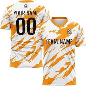 Vente en gros d'uniformes de football Palestine personnalisés OEM/ODM imprimés, col en V, manches courtes, séchage rapide, respirants, légers, 100% polyester - Product Image 5