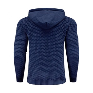 เสื้อฮู้ดดี้ผู้ชายขายดีที่สุด ทรงลำลอง สีพื้น แขนยาว เหมาะสำหรับกิจกรรมกลางแจ้ง ฤดูใบไม้ร่วง ฤดูหนาว ยืดหยุ่นสูง แห้งเร็ว - Product Image 2