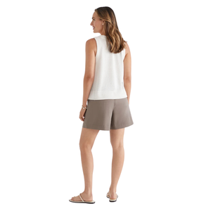 Camiseta sin mangas con botones texturizados para mujer, blusa informal de verano, holgada, transpirable, de punto, a la moda - Product Image 4